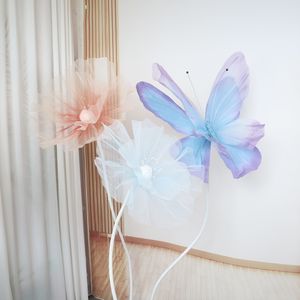 New Simulation Large Butterfly Wedding Site Layout, Shopping Mall Window Display, Super Three-Dimensional Hand Kneaded Paper Butterfly Wholesale
