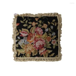 Pillow Baroque Soft Outfit Hand-embroidered National Weave Hold European Rococo Cloth Art Tapestry Needlepoint