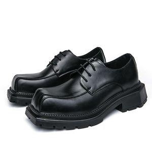 Sapatos masculinos de couro preto brogue para festa de casamento formal sapatos de escritório