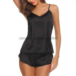 Women's Sleep Lounge Women's Sleepwear Satin Pajamas Nightwear Sexy Set Shorts Womens Lingerie Costumes 6xl Fuzzy Robe 2xlL230913