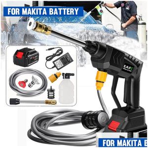 500W elektriska trådlösa högtryckbricka 20000mAh Spray Water Gun 21V Batterilvätt Munstycke Cleaning Hin Drop Delivery Dhjim