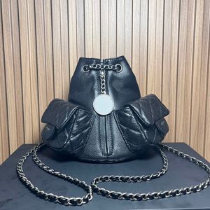 Mini portafoglio esterno Zaino classico da donna Zaino classico in pelle di vacchetta trapuntato con cerniera retrò Borsa a mano di lusso Portamonete esterno Pochette da sera Portachiavi di design di lusso 17C