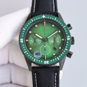 Função de tempo masculino relógio de movimento mecânico automático Relógios de 43 mm de safira luminosa à prova d'água Swimming Watch Montre de Luxe