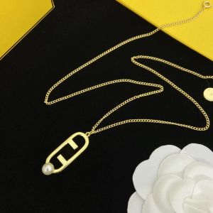 Designer de pérola colar de ouro pingente colares mulheres correntes colar luxo jewerlry colar de ouro moda masculino colares 239132d