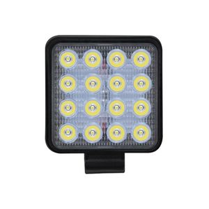 ミニ16LED 27W 48W LEDワークライトバースクエアスポットライト12V 24VオフロードLEDライトバートラックオフロード4x4 4WDカーSUV ATV264S