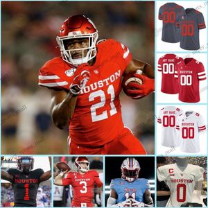 2023 Houston Cougars College Football Jersey 11 Andre Ware Nathaniel Dell Jr. Jayce Rogers Ta'zhawn Henry Lucas Coley Stacy Sneed Brandon Campbell Kelan Walker