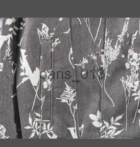 Men's Jackets 2023 Men designer Coats Jacket denim Jacquard flowers embroidery lettes print long sleeve women black gray 46-52 x0913 x0913 x0916
