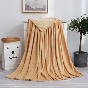 Factory Wholesale Solid Color Blanket Coral Fleece Blanket Flannel Gift Yoga Cover Blanket Flannel BlanketS Top Quality