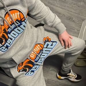 Erkekler Trailsits Atıcılar Kapşonlu Erkek Kadın Tiger Havlu Nakış Kazak Yüksek Kaliteli Polar Sweatshirt Street Giyim Gelişmiş Tasarım 449ess