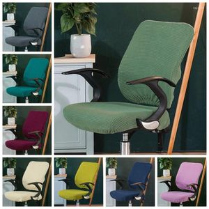 Chair Covers Office Computer Cover Spandex Armrest Water Resistant Lycra Stretch Elastic Home ArmChair Seat Back Corn Velvet Pattern