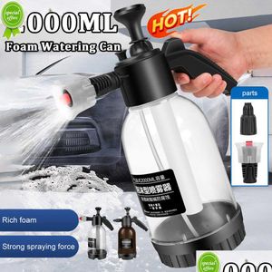 2l bomba de mão pulverizador espuma canhão pneumático neve lavagem carro spray garrafa janela limpeza para casa lavagem entrega gota dhprz