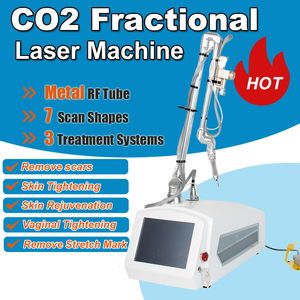 Portable Fractional CO2 Laser Scars Stretch Marks Wrinkles Removal Vaginal Tighten Skin Resurfacing Metal RF Tube Beauty Equipment Salon Home Use