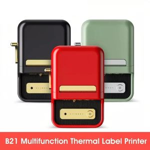 Niimbot B21 Portable Multifunctional Label Printer Wireless BT Label Maker With Self-adhesive Label For Business Barcode