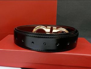 Polychrome Smooth Läder Belt Luxury Belt Designer för män Big Buckle New Lychee Grain 3,3 cm Manlig kyskhet Topp Fashion Mens Wholesale