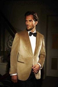 Erkekler Suits Blazers Popüler Velvet Damat Smokedo Şal Groadsmen Gelinlik Sonbahar Tarzı Kış Tarzı Erkekler Resmi Parti Prom Takım (Ceket+Tie) 891 L230914