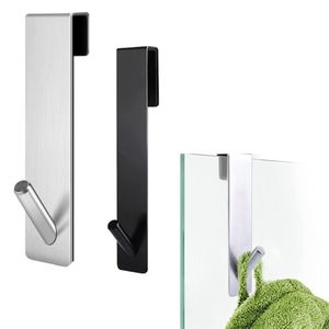 Haken Schienen Badezimmer Dusche Türhaken über Glas Handtuchhalter Edelstahl Bohrhalter HangerHooks307S