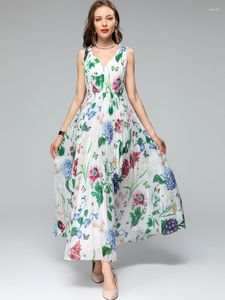 캐주얼 드레스 J04476 고품질 패션 여성 2023 스프링 드레스 럭셔리 유럽 디자인 파티 스타일