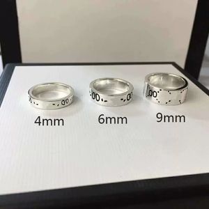 Titanium steel ring for men and women classic designer skull street lovers rings party gift jewelry