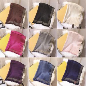 2021 top designers Scarf High Quality Silk and Cotton Classic Styles Long 180x70 10Colors Scarves Shawl Gift Box Set275B