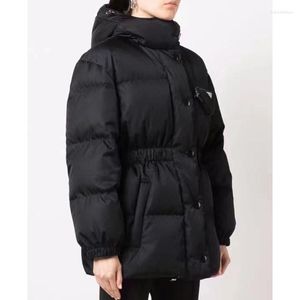 Women's Down 2023 Warm Winter Women Coat Hooded Zipper Waist Closing Thickened Duck Jacket Short Bread ffshorts