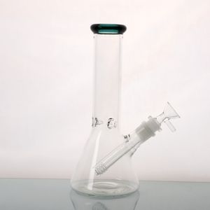 Smoking Pipes Factory Retail 8" Height Small Transparent High Quality Glass Water Tobacco Pipe Bong/Hookah Clear Beaker With Ice Catcher/Hookah Pipe Bong Q05151