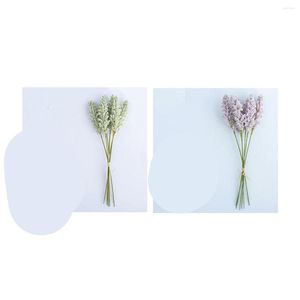 Decorative Flowers 6 Pcs Simulation Wheat Ears Artificial Grain Pastoral Home Decoration Flower Plastic Fake For