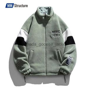 Pelliccia da uomo Pelliccia sintetica Giacche da uomo Streetwear Tendenza Cashmere spesso Lana di agnello Varsity per uomo Cappotto invernale caldo in pelliccia sintetica Ricamo Baseball 221128L230914