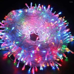Strängar 10/1m jularlandsljus LED Sträng Fairy Light Batterisdriven vattentät semesterbelysning för Xmas Wedding Party Decors
