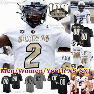 2023 Personalizado S-6XL NCAA Colorado Buffaloes Football Jersey 2 Shedeur Sanders 12 Travis Hunter 21 Shilo Sanders 7 Cormani McClain 3 Dylan Edwards 43 Trevor Woods Solder