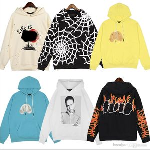 Herrkläder hoodie unisex sweatshirts ängel pullover mode kvinnliga tröja huva kvalitet designer storlek fluff tryck par tröja eotm