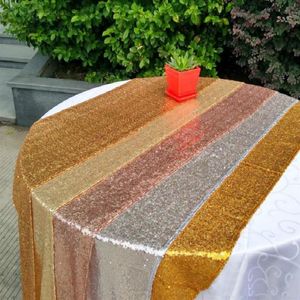 Ładny stołowy tkanina kwadratowa okładka stołowa długie na przyjęcie weselne stoły do ​​dekoracji cekiny stół stołowy ślub ślubny domek tekstil2942