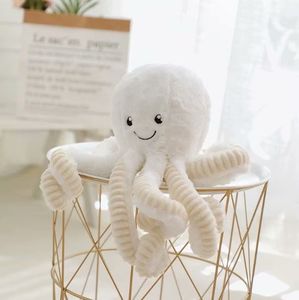 Peluche Bebe Octopus Peluches empalhado animal de brinquedo de brinquedo de brinquedo animal animal abraço huggy wuggy coisas de brinquedo de brinquedo de animais de travesseiro de Natal de Natal Octopus Squid Plexho