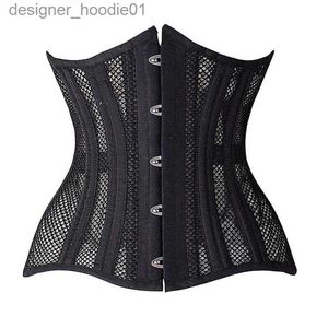 Shaper da donna Bustini Corsetti Sexy Corsetto sottoseno Donna Gotico Top Curve Shaper Traspirante Cintura dimagrante Vita Trainer Bianco Nero L230914