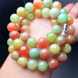 Strand Natural Agate Necklace Polishing Jewelry Crystal Healing Lucky Fashion Accessory Birthday Gift For Women 1pcs