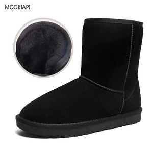 Sapatos de vestido em botas de neve masculinas da mais alta qualidade da China Marca de couro real Leatrher clássico entrega gratuita 230912