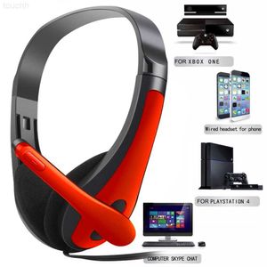 Cell Phone Earphones Head-mounted With Microphone Headphones Stereo Headphone Wired Mode For Computer Gamer Gaming Headset L230914