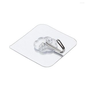 Hooks 10PCS Wall Transparent Strong Self Adhesive Door Hanger Hook Suction Cup Sucker For Home Kitchen Bathroom