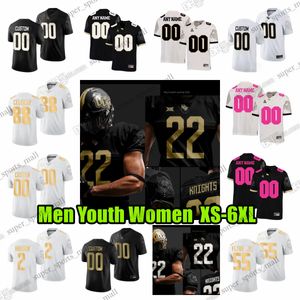 2023 XS-6XL NCAA UCF Knights College Football maglie 55 Waltclaire Flynn Jr. 88 Josh Celiscar 45 Ryker Casey 0 Jason Johnson 2 Hudson 5 Isaiah Bowser Jackson