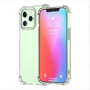 Luftkissen Weiche TPU-Telefonhüllen Transparente, klare, stoßfeste Silikonhülle für iPhone 15 14 13 12 Mini 11 Pro X XS MAX XR Plus