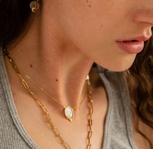 Foundrae helhet petite champleve emalj stationär halsband halsband för kvinna designer smycken anpassad pendell guld pläterad 18k guld anpassade smycken