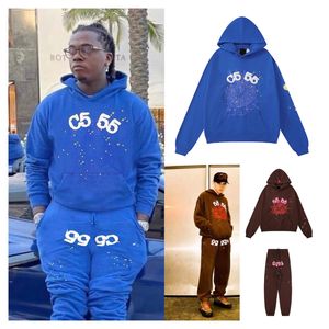 Chándal con capucha de araña sp5der chándal rosa con capucha moda streetwear 2023 más caliente para hombre para mujer Impresión de letras Patrón web Impresión al por mayor