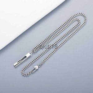 Hänghalsband högkvalitativa silverpläterade halsband Ny produkt halsband klassisk rektangulär tredimensionell halsband smycken leverans grossist x0913