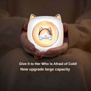 Home Heaters 3600mAh Mini Cute Cat Claw Shaped Hand Warmer USB Rechargeable Electric Hands Heater for Winter Outdoor Traveling Hiking Use HKD230904