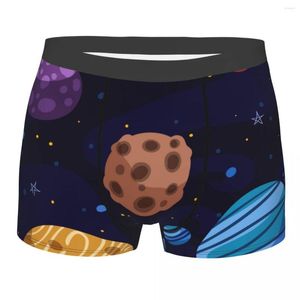 UNDUPTS MEN PANTIES BOXERSERS Cartoon Galaxy Indiwear Adam Seksi Erkek Boksör Şort