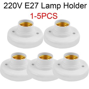 Suportes de lâmpada 1-5pcs 220V E274 Suporte Socke Base Light Bulb Soquete Adaptador para Home Corredor Escadas Redondas