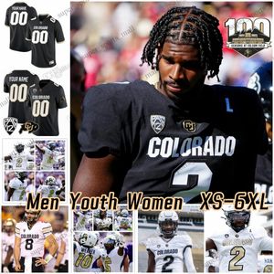 2023 Custom S-6XL NCAA Colorado Buffaloes Football Jersey 2 shedeur sanders 12 Travis Hunter 3 Dylan Edwards 21 Shilo Sanders 10 Xavier Weaver 7 Cormani McClain