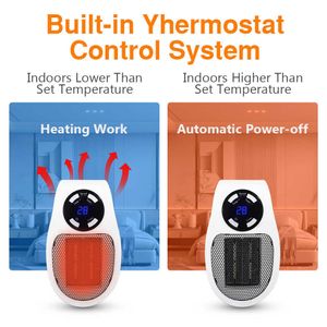 Hemvärmare Portable Electric Heater Plug In Wall Room Heat Poise Mini Hushållens radiator Fjärrmaskin Vinter 220V/110V HKD230914