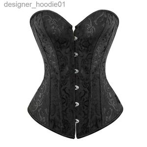 Women's Shapers Bustiers Corsets Caudatus Vintage And Plus Size Flower Print Bridal Bustier Corset Push Up Victorian Corselet Overbust Burlesque L230914