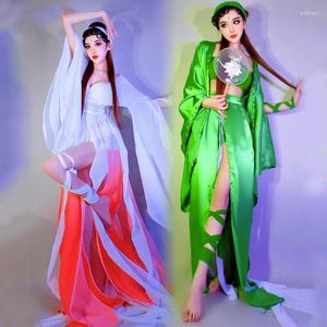 Stage Wear Women'S Chinese Traditional Dance Costumes Performance Ancient Hanfu Dress Show Festival Outfit Rave Clothes XS6547