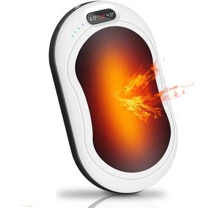 Home Heaters 8-12h 10000mAh Electric Hand Warmer USB Rechargeable LED Heater 5s Quick Heating Pocket Mobile Power Mini 5V Long-Life Pocket HKD230904